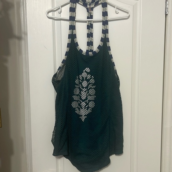 Free People Movement Ball Out Logo Mesh Tank size M - Picture 2 of 8